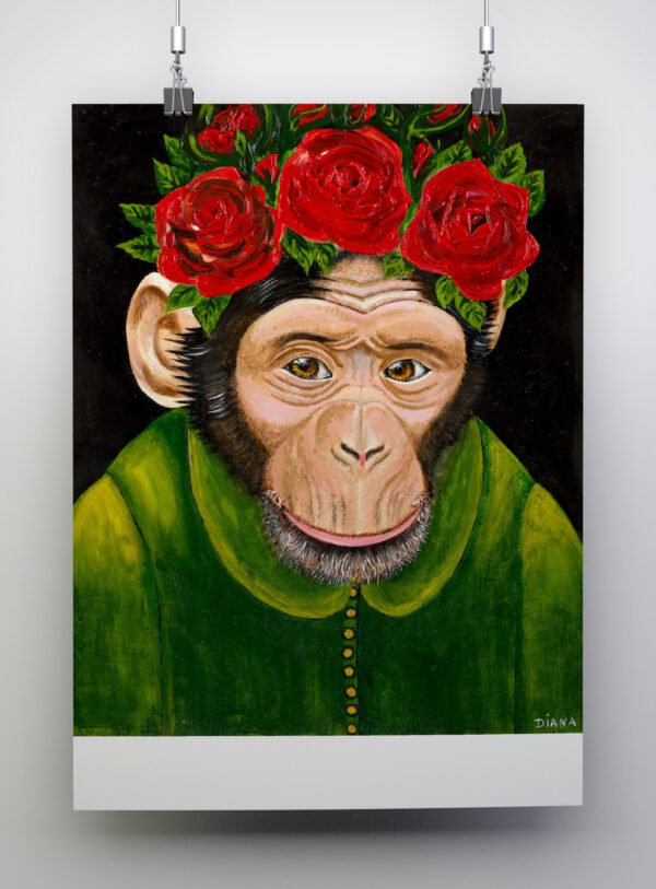 Lady Monkey by Diana Vanstone Art