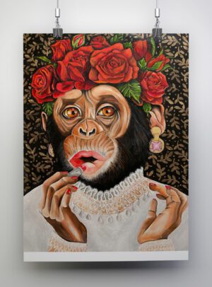 Lady Monkey II by Diana Vanstone Art