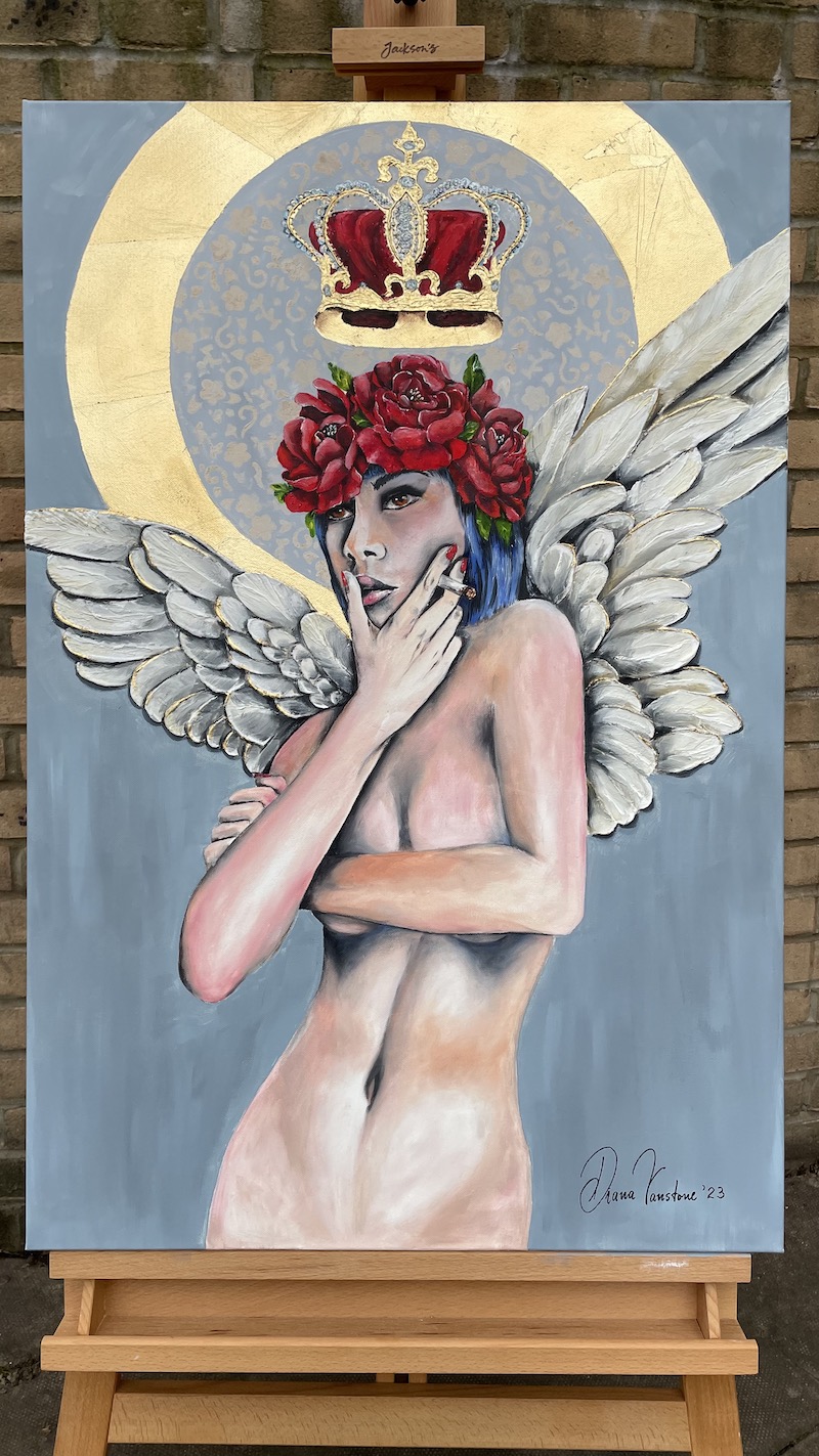 Naughty Angel by Diana Vanstone Art