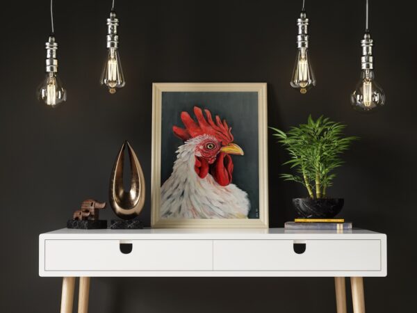 Rocky the Rooster by Diana Vanstone Art