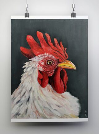 Rocky the Rooster by Diana Vanstone Art