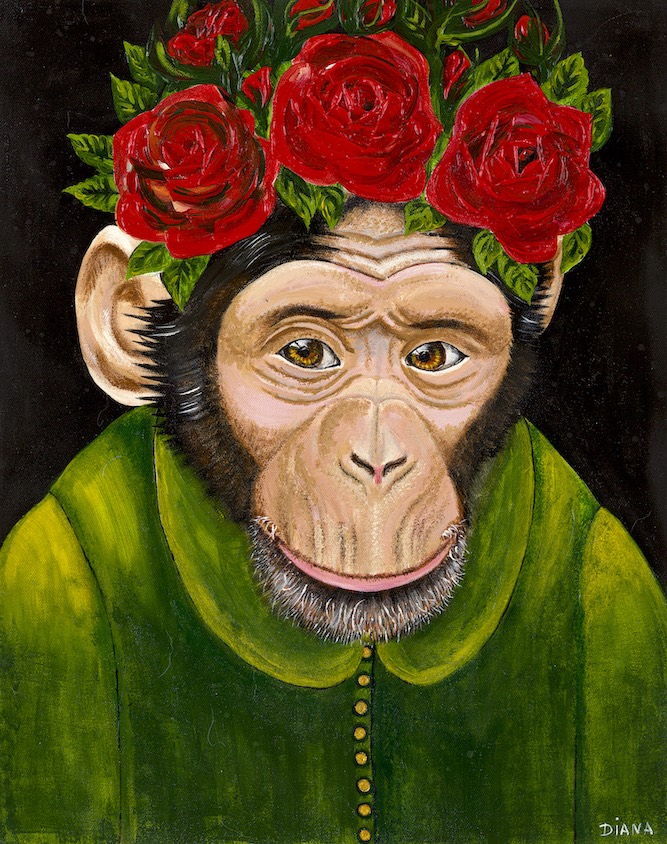 Lady Monkey by Diana Vanstone Art